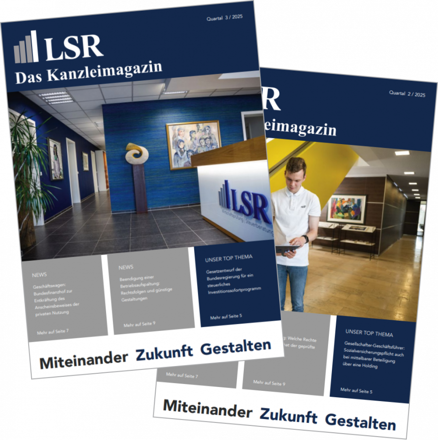 Immer auf dem
Laufenden bleiben!